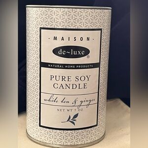 Maison de-luxe Pure Soy Candle with long lasting burn time ‼️50 hours Ginger/Tea